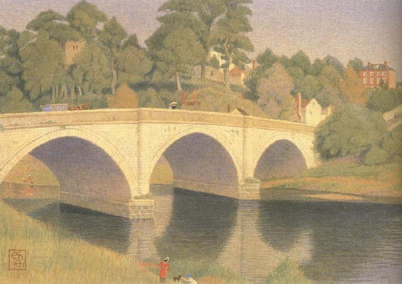 Joseph E.Southall Dinham Bridge China oil painting art
